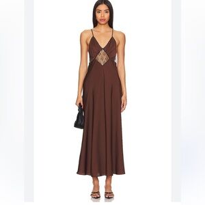 Favorite Daughter The Manifest Dress | Dark Chocolate Small NWT Sz L
